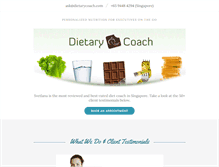 Tablet Screenshot of dietarycoach.com